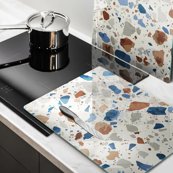 Skleněné krájecí prkénko Dekorativní kamenina