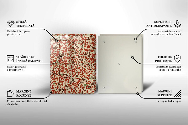 Skleněné krájecí prkénko Jemná kamenina