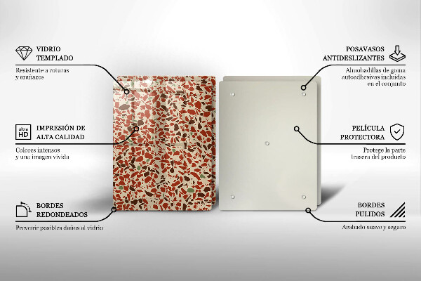 Skleněné krájecí prkénko Jemná kamenina