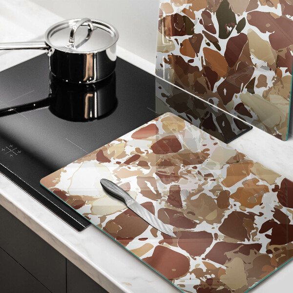 Skleněné krájecí prkénko Kamenné dekorativní skvrny