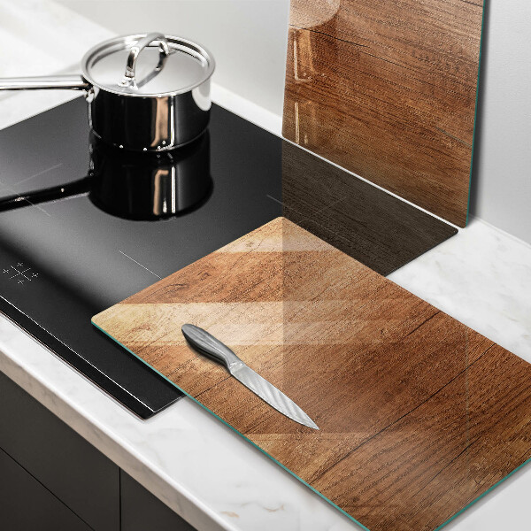 Skleněná krájecí deska Textura dřeva