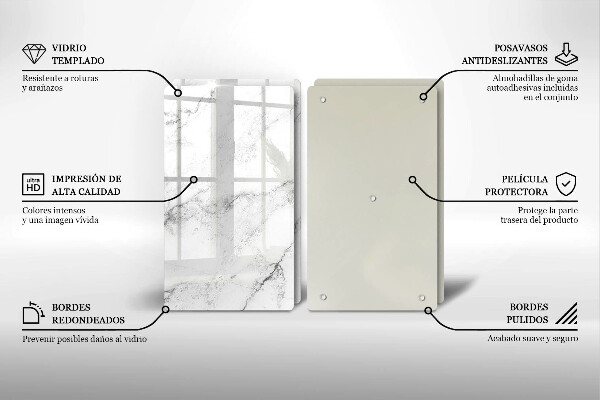 Skleněná krájecí deska Elegantní textura mramoru