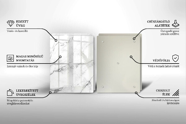 Skleněná krájecí deska Elegantní textura mramoru