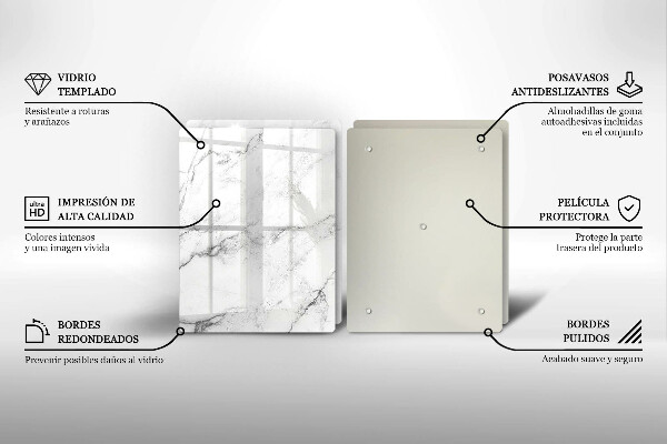 Skleněná krájecí deska Elegantní textura mramoru