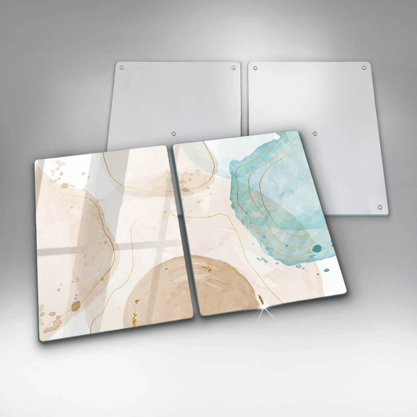 Skleněná krájecí deska Světlé boho tvary