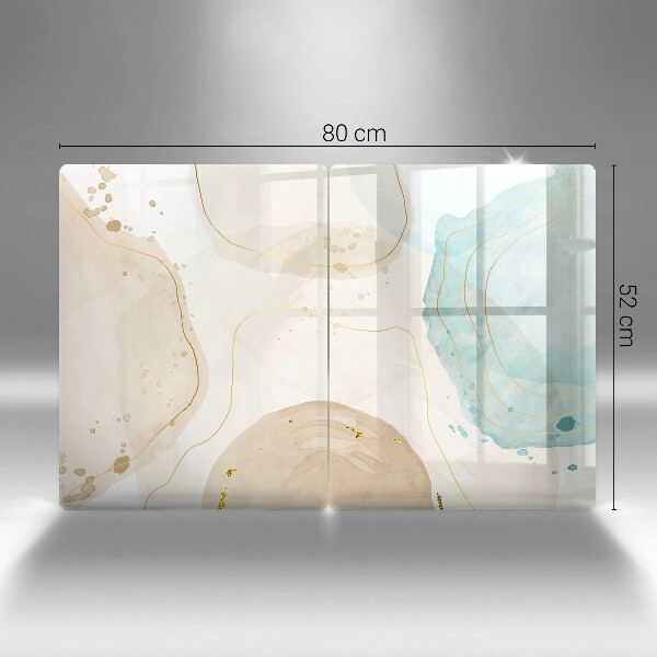 Skleněná krájecí deska Světlé boho tvary