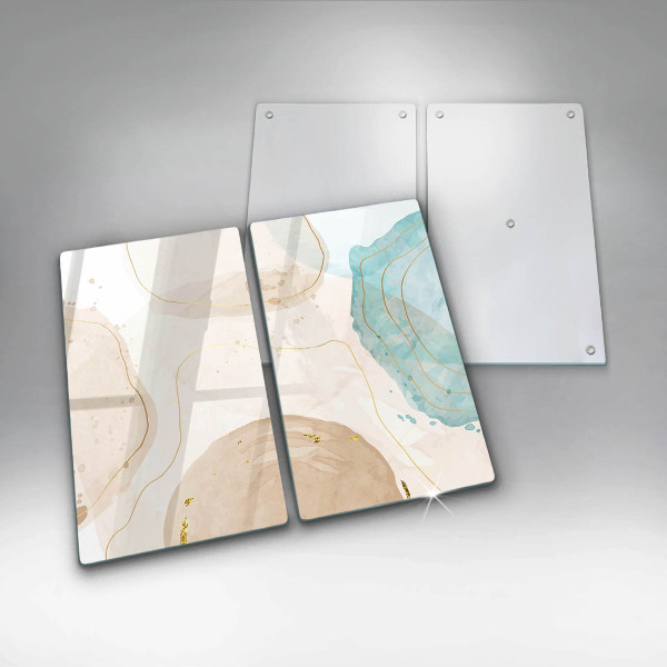 Skleněná krájecí deska Světlé boho tvary