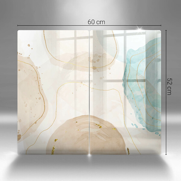 Skleněná krájecí deska Světlé boho tvary