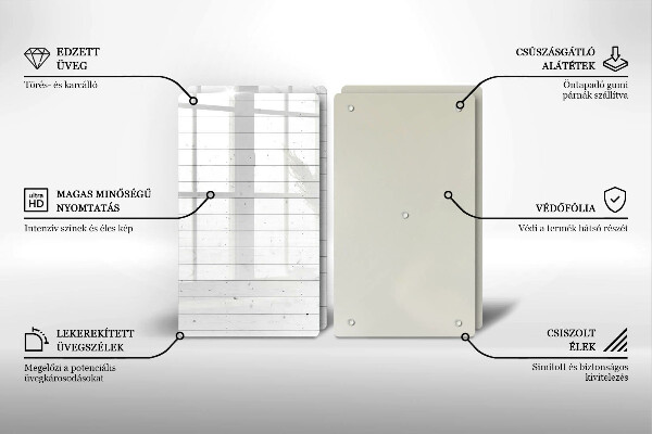 Skleněná krájecí deska Moderní světlé desky