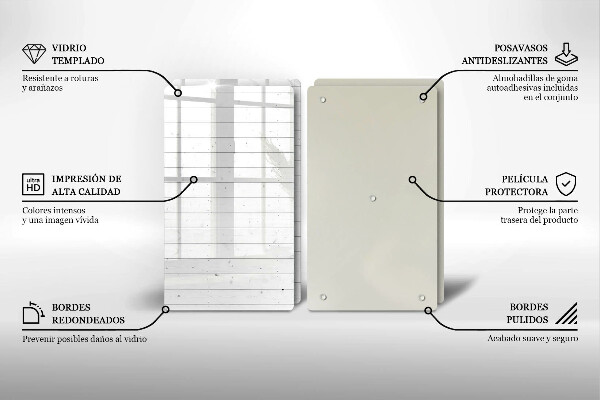 Skleněná krájecí deska Moderní světlé desky