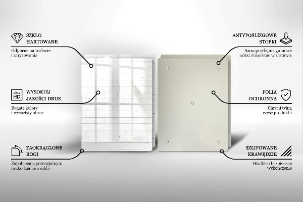 Skleněná krájecí deska Moderní světlé desky