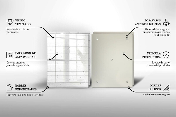 Skleněná krájecí deska Moderní světlé desky
