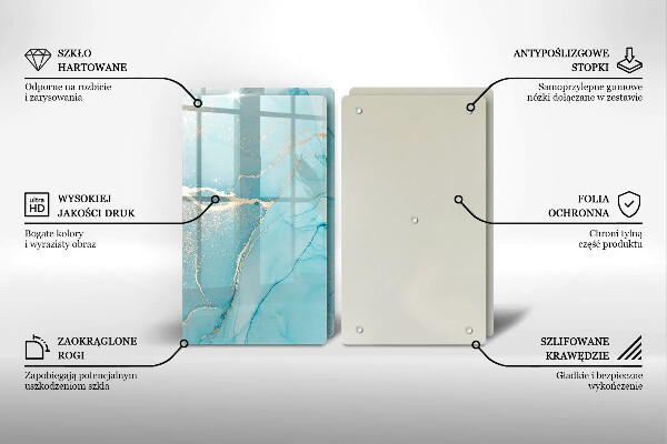 Skleněná krájecí deska Kamenná abstrakce