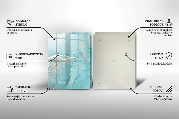 Skleněná krájecí deska Kamenná abstrakce