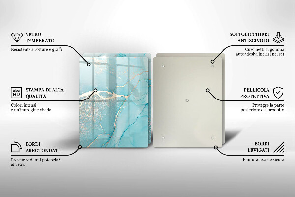 Skleněná krájecí deska Kamenná abstrakce