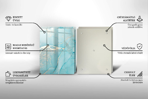 Skleněná krájecí deska Kamenná abstrakce