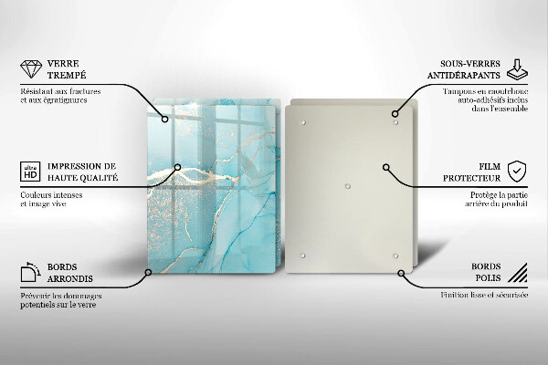 Skleněná krájecí deska Kamenná abstrakce