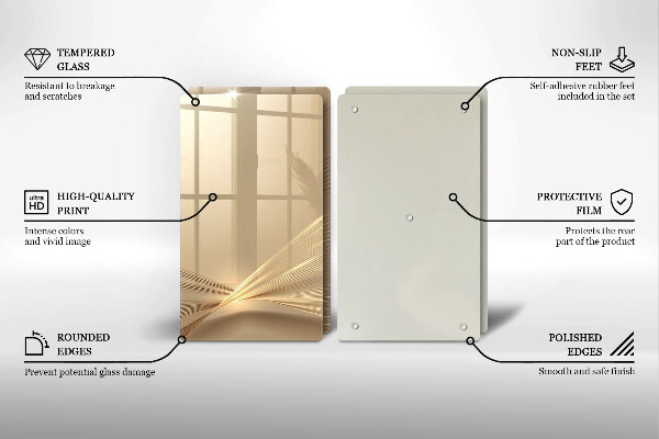 Skleněná krájecí deska Moderní abstrakce