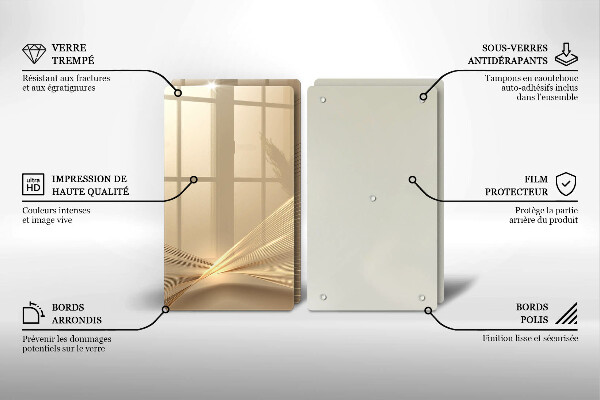 Skleněná krájecí deska Moderní abstrakce