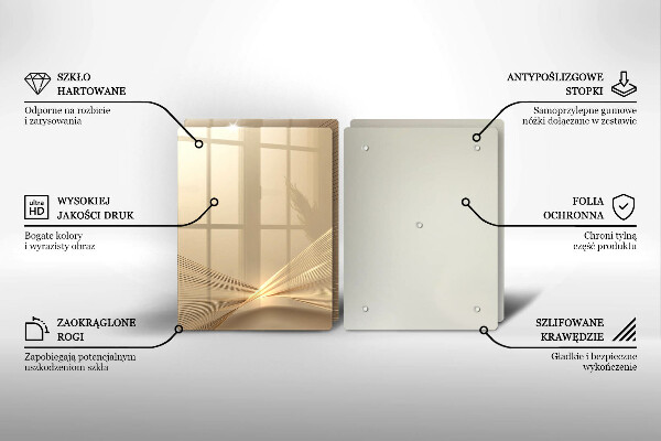 Skleněná krájecí deska Moderní abstrakce