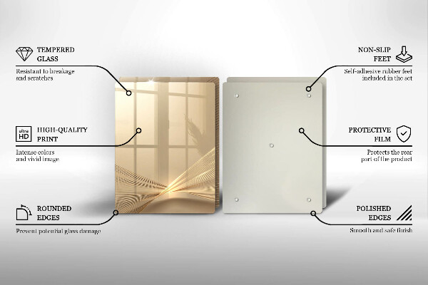 Skleněná krájecí deska Moderní abstrakce