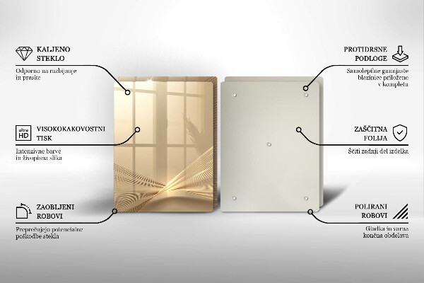 Skleněná krájecí deska Moderní abstrakce