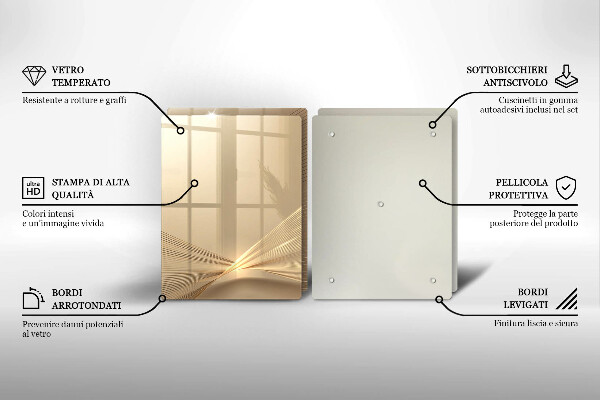 Skleněná krájecí deska Moderní abstrakce