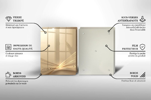 Skleněná krájecí deska Moderní abstrakce