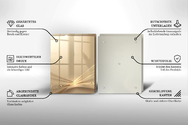 Skleněná krájecí deska Moderní abstrakce