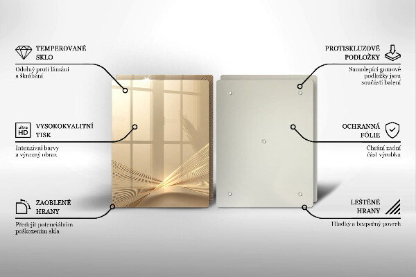 Skleněná krájecí deska Moderní abstrakce