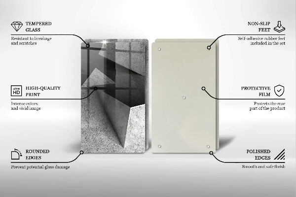 Skleněná krájecí deska Konkrétní abstrakce