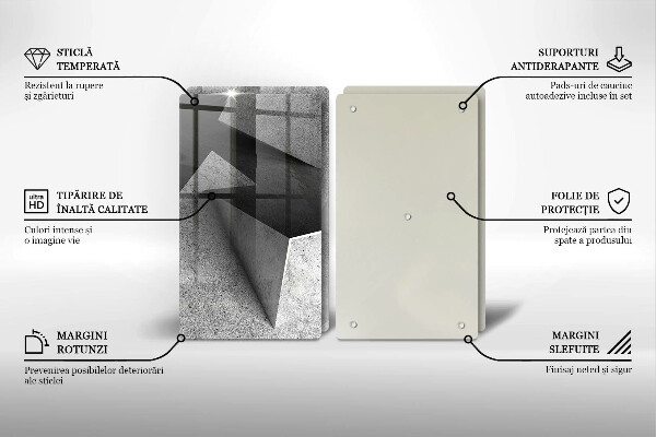 Skleněná krájecí deska Konkrétní abstrakce