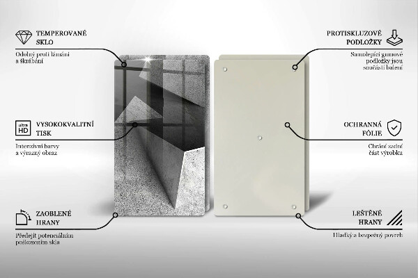 Skleněná krájecí deska Konkrétní abstrakce