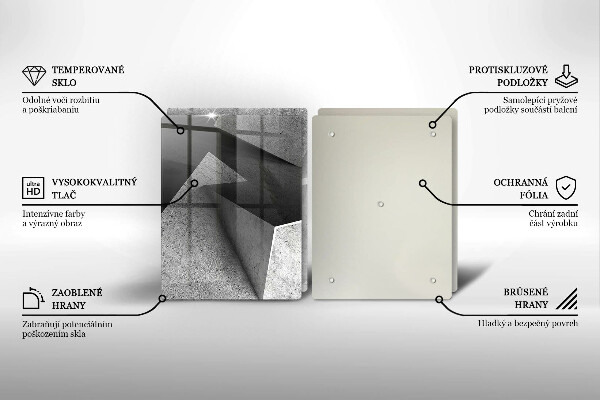 Skleněná krájecí deska Konkrétní abstrakce