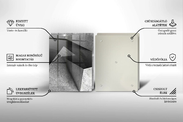 Skleněná krájecí deska Konkrétní abstrakce