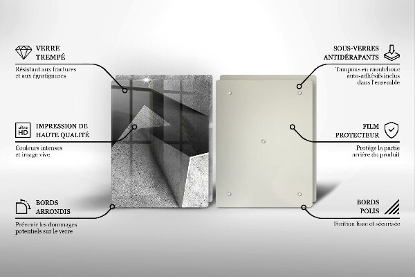 Skleněná krájecí deska Konkrétní abstrakce