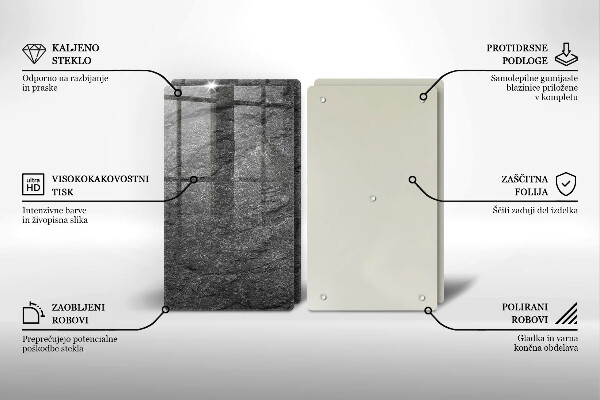 Skleněná krájecí deska Textura kamene