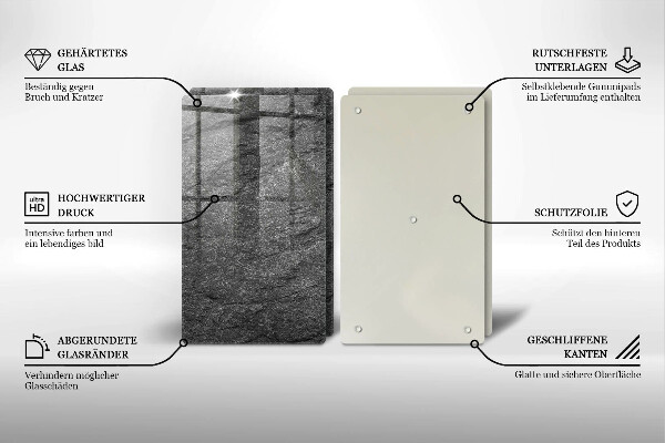 Skleněná krájecí deska Textura kamene