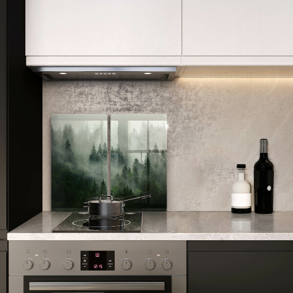 Skleněná krájecí deska Zamlžená lesní krajina