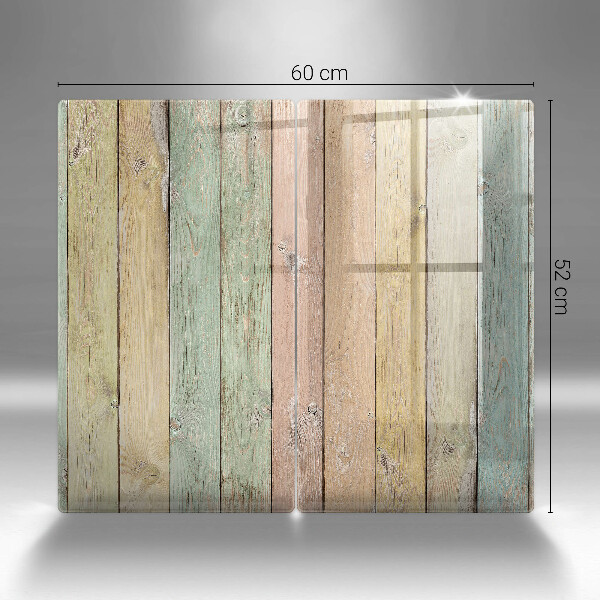 Skleněná krájecí deska Barevné vintage desky