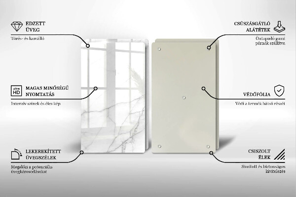 Skleněná krájecí deska Mramorové kamenné pozadí