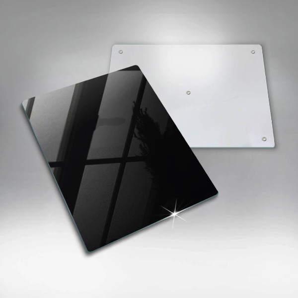 Skleněná deska do kuchyně Černá barva