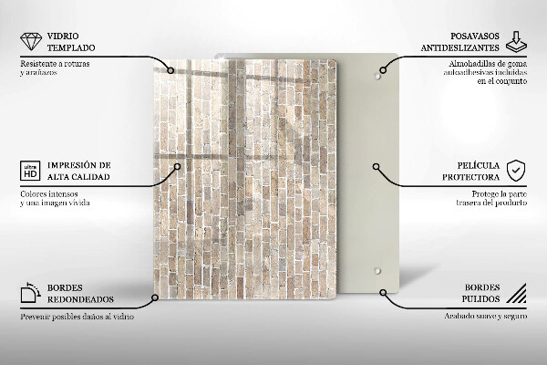 Skleněná deska do kuchyně Červená barva