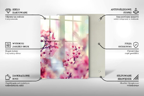 Skleněná deska do kuchyně Deska z tmavého dřeva