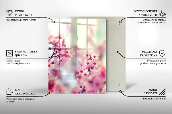 Skleněná deska do kuchyně Deska z tmavého dřeva