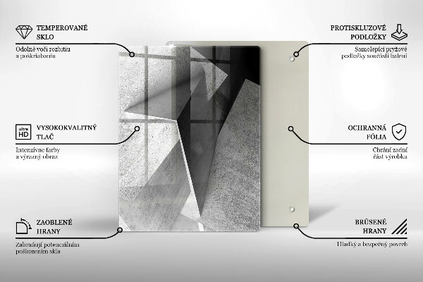 Skleněná krájecí deska Textura dřeva