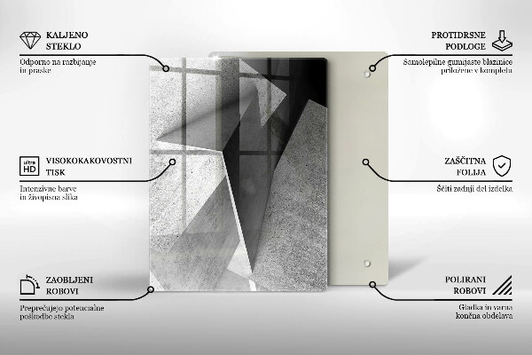 Skleněná krájecí deska Textura dřeva