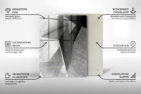 Skleněná krájecí deska Textura dřeva
