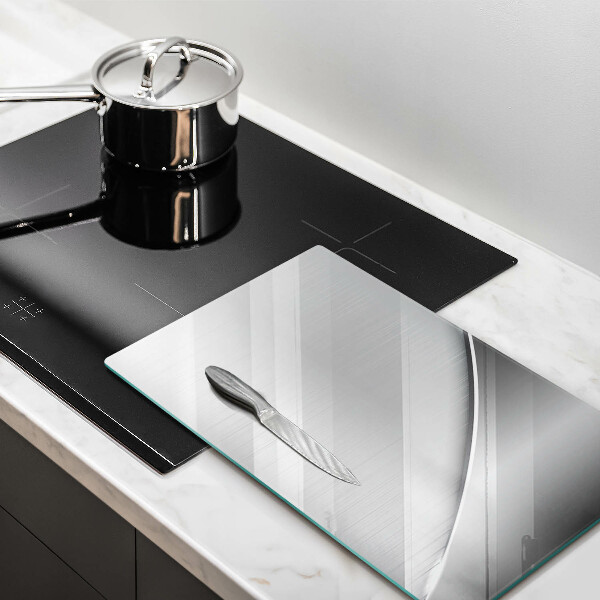 Skleněná deska do kuchyně Kovové tvary