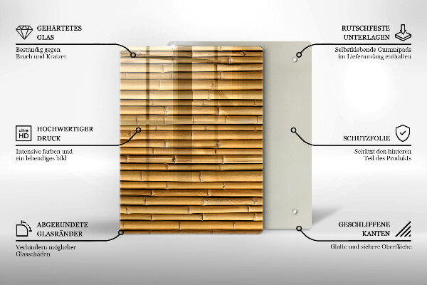 Skleněná deska do kuchyně Kovové tvary